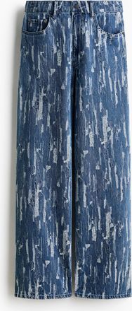 H&M Straight Low Waist Jeans - Blue