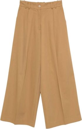 P.A.R.O.S.H. pleated trousers - Brown