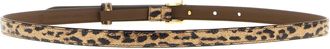 Fendi Womens Multicolor Velvet Leather Regular Belt