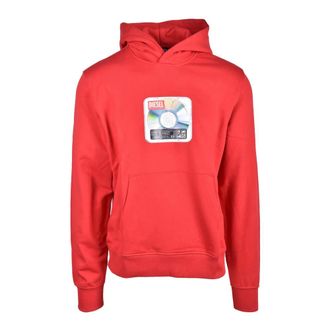 Diesel Hoodies & sweatvesten, Heren, Rood, S, Katoen, Katoenen Sweatshirt - Model: Felpa