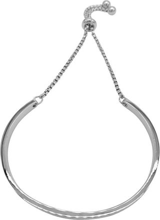 Adornia Water Resistant Curved Bar Slider Bracelet in Silver at Nordstrom Rack