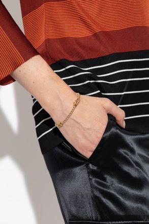 Ferragamo Brass Bracelet, Womens, Gold