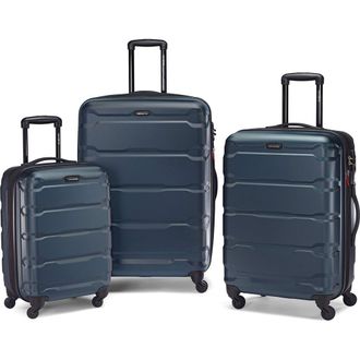 Samsonite Omni PC 3-Piece Set (20/24/28) Hardside Expandable Luggage with Spinner Wheels in Teal at Nordstrom