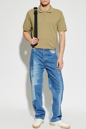 Kenzo Polo With Embroidered Logo, Mens, Green