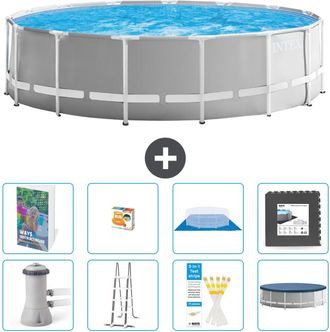 Intex Piscina Prism Frame Redonda - 457x122 Cm - 9-piezas S525