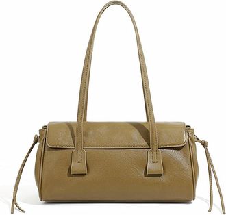 Generic JCVBN Womens Shoulder Bag Large Capacity Cowhide Luxury Handbag Long Strip Black Womens Bag Female