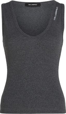 Karl Lagerfeld Canotta con scollo a V - Grigio