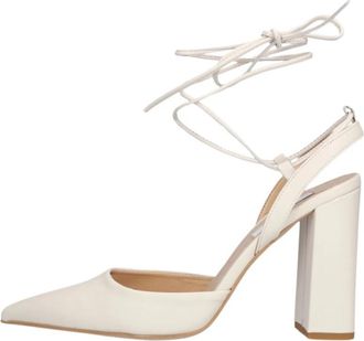 Notre-V 27105 Sandalen - Dames - Pumps - Wit - 42 EU - Leer - Schoenen