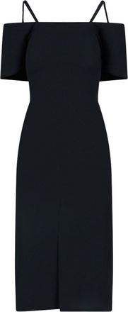 Victoria Beckham Midi Bandeau Dress - Black