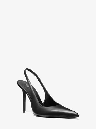 Michael Kors Reece Leather Slingback Pump