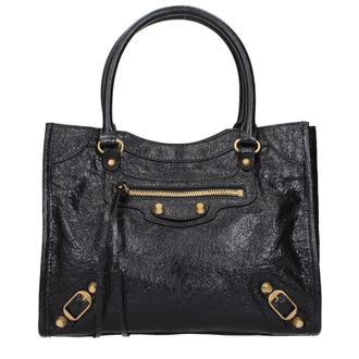 Balenciaga handtassen The City Woman zwart leer