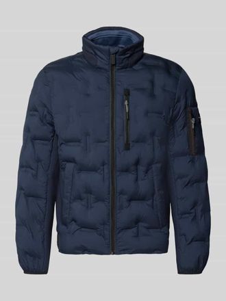 Tom Tailor Regular Fit Bomberjacke mit reflektierenden Details in Marine, Gr&ouml;&szlig;e XXXL