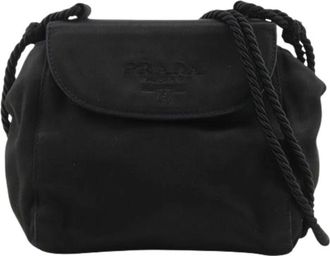 Prada Pre-owned Satin Shoulder Bag - Pre-owned - Mujer - Negro - ONE SIZE