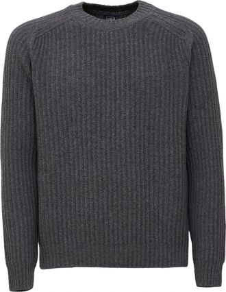 Fedeli Ronde hals gebreide kleding - Heren - Ronde hals truien - Grijs - XL - Truien & Vesten
