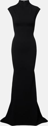 Jacquemus Abito lungo Alba in crêpe di jersey