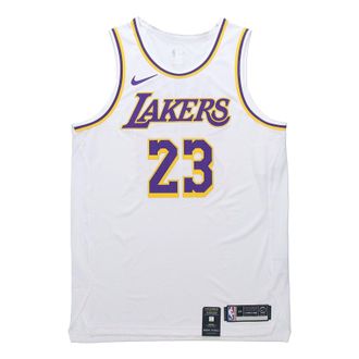 Nike NBA Lakers LeBron James VaporKnit Jersey White AT4709-102