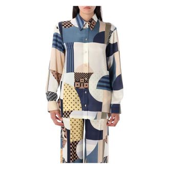 Fendi Dames, Blouses & Shirts, Veelkleurig, Maat: XS Zijde