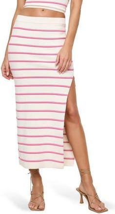 L*Space Amalfi Cover-Up Maxi Skirt in Capistrano Stripe at Nordstrom Rack, Size Medium