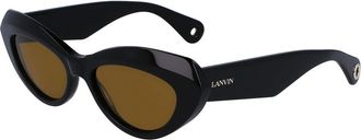 Lanvin LNV648S 001 Womens Sunglasses Black Size 53