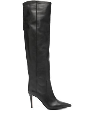 Fabio Rusconi 90mm pointed-toe knee-high boots - Black