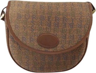 Burberry Pre-owned Flap schoudertas - Dames - Vintage Schoudertas - Bruin - ONE Size - Leer - Vintage