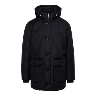 Tommy Hilfiger Heren, Mantels, Zwart, Maat: 3XL Poliester