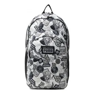 Puma Academy Backpack White Black Grey 077301-12