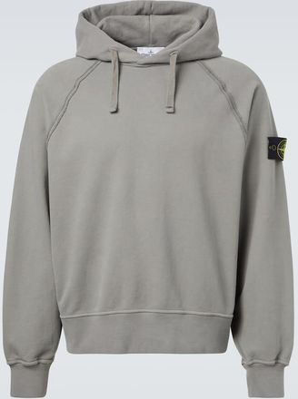 Stone Island Felpa Compass in jersey di cotone con cappuccio