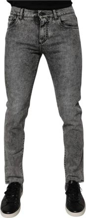 Dolce & Gabbana Slim Fit Denim Jeans - Heren - Slim Fit Jeans - Grijs - XS - Denim - Jeans