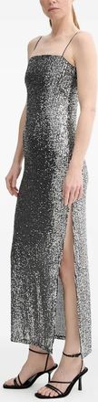 Alohas Elmi sequinned midi dress - Silver