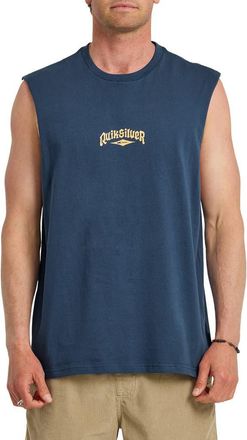 Quiksilver Diamond Arch Sleeveless Cotton Graphic T-Shirt in Dark Denim at Nordstrom, Size Xx-Large