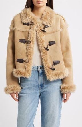 Thread & Supply Faux Shearling Jacket in Chestnut at Nordstrom Rack, Size X-Large