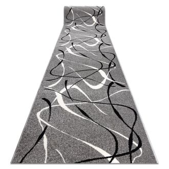 RugsX RugsX Silver Choco Runner in Grey | Size: 90 cm x 430 cm