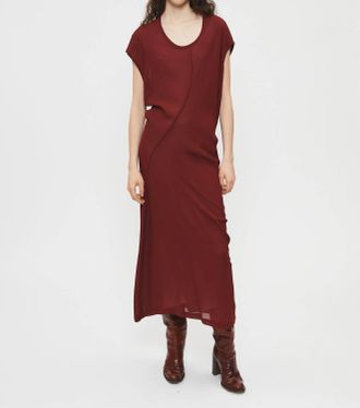 6397 S-Curve Dress In Bordeaux