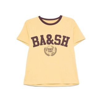 BA&SH T Shirt Giallo-Donna