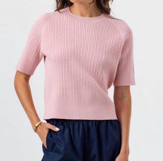 Sundays Kendra Short Sleeve Sweater In Petal