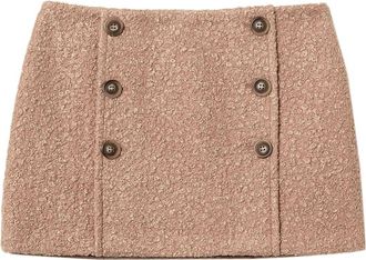 Twin-Set Minigonna con finiture in rilievo - Marrone