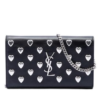 Saint Laurent Pre-owned Saint Laurent Medium Calfskin Monogram Heart Studded Kate Crossbody Ladies GT7GWWP1OXZEXRQL