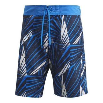 adidas Graphic Tech Swim Shorts Asia Sizing Blue White FJ3908