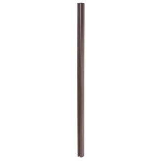 Hhg Hhg - Nunca Usado] Poste Aluminio Sarthe Valla Wpc, Poste Columna, Sistema Plug-in 1.86m, Marr&oacute;n