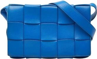 Bottega Veneta Pre-owned Cross Body Bags, female, Blue, Size: ONE SIZE Pre-owned Vintage Shoulder Bag