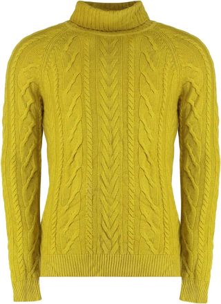 Moorer Maglione in cashmere a collo alto - Giallo