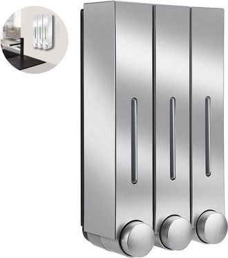 OEM 1 Dispensador Mural, 2-3 Compartimentos, Abs Resistente, Bombas Ergon&oacute;micas, Ba&ntilde;o