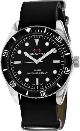 Seapro Mens Black dial Watch