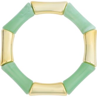 Panacea Beaded Stretch Bracelet in Green at Nordstrom
