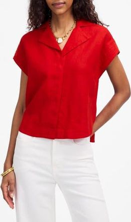 Madewell Resort Collar Shirt in Festival Red at Nordstrom Rack, Size Xx-Small