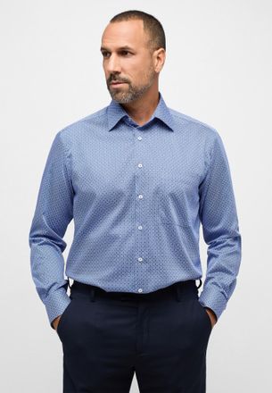 Eterna Langarmhemd ETERNA COMFORT FIT, Herren, Gr. 43, verl&auml;ngerte &Auml;rmell&auml;ngen, hellblau, Twill, 100% cotton, normal, Manschette, Hemden Langarmhemd, NON IRO