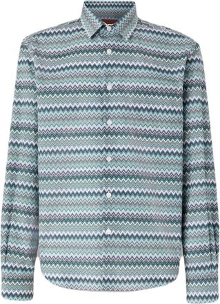 Missoni Zig Zag Cotton Poplin Shirt