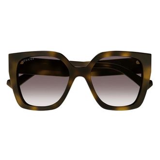 Gucci Sunglasses, female, Brown, Size: 55 MM Gg1300S Oversized Square Sunglasses