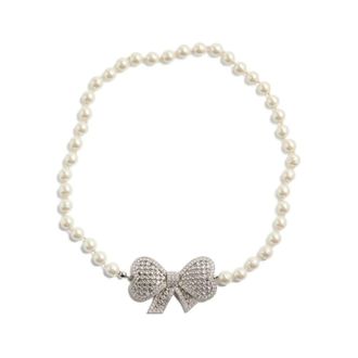 Valentino Garavani Necklaces, female, Gray, Size: ONE SIZE Jewellery Valentino Garavani